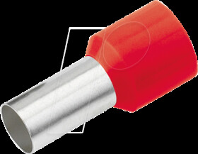 189002 Aderendhülse isoliert 1,0 mm²/8 mm, rot, 500er Pack