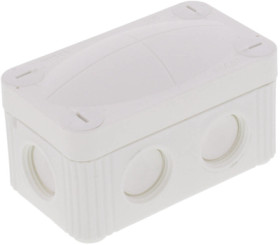 Cable junction box, no. of entries: 4, 1.5 mm², white, IP66/IP67, 10109573