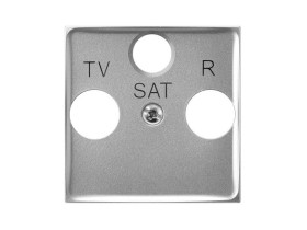 ARIA Pokrywa gniazda RTV-SAT końcowe srebro PGPA-US/18 OSPEL