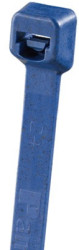 Cable tie, releasable, PP, (L x W) 100 x 2.5 mm, bundle-Ø 3.3 to 22 mm, dark blue, UV resistant, -40 to 115 °C, PLT1M-C186