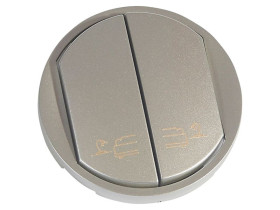 CELIANE Klawisz podwójny z symbolem lampki tytanowy 068491 LEGRAND