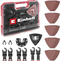 Einhell 708136 Multitool accessory set Aluminium oxide Chromium-vanadium steel