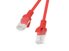 Kabel krosowy patchcord U/UTP kat.5e 0,5m czerwony PCU5-10CC-0050-R