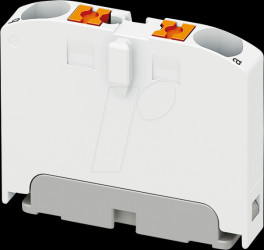 1028073 Distribution block PTFIX, 2 x 2.5, white