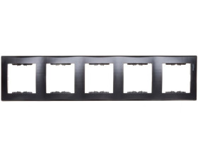 SEDNA Ramka pięciokrotna pionowa grafitowa SDN5801570