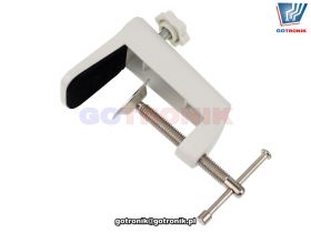 Mocowanie do lamp z lupą typu imadełko - białe