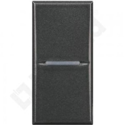 AXOLUTE - Łącznik jednobiegunowy 10AX (zaciski śrubowe) 1 moduł AXIAL antracyt HS4001N