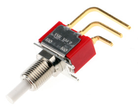 Nasadka przełącznika Zatrzaskowy SPDT średnica wycięcia 6.35mm, montaż PCB RS PRO