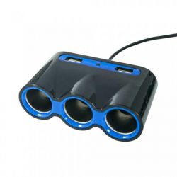 ROZGALEZNIK ZAPAL.3GN.+2*USB 5V