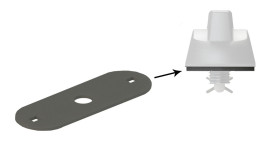 Zestaw do montażu ściennego, Zestaw akcesoriów, Szablon do wiercenia (karton), rdzeń piankowy, uchwyt piankowy,