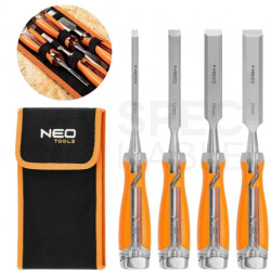 Zestaw dłut stolarskich do drewna 6-24mm Komplet 4szt w etui NEO 37-900