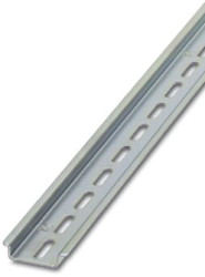 DIN rail, perforated, 35 x 7.5 mm, W 2000 mm, steel, galvanized, 1210019