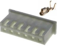 TMX06-G/3 Złącze mocy, gniazdo na kabel - 6pin (z terminalami) raster gniazda: 2.5mm (z kluczem) - kpl. 3 sztuki