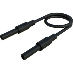 SKS Hirschmann 934031100 Test lead black 1 piece 50/2.5mm connector