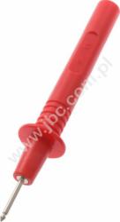 405-IEC-RT Sonda probiercza bezpieczna z gniazdem 4mm, L=115mm, czerwona, ELECTRO-PJP, 405IECRT (jak D-4020)