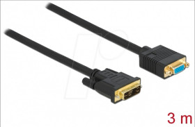 86754 Cable DVI 12+5 male to VGA female 3 m
