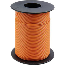 Donau 119-17 Wire 1x0.14mm&#xB2; Orange 100m Plastic Insulated Coil