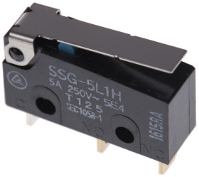 Mikroprzełącznik subminiaturowy z dźwignią Omron SPDT IP40