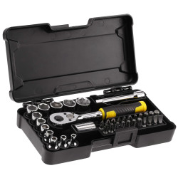 Stanley STMT82672-0 1/4in Compact Socket Set, 37 Piece
