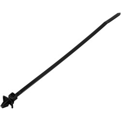 TruComponents 40691 Cable tie 155mm 3.6mm Blk Wing lock/UV/Chem-res 100pcs
