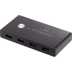 Renkforce RF-4474114 RF-SHB-200 USB 3.2 Gen 1 hub switch 4 ports black