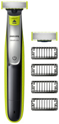 Philips Bodycare QP2530/30 Trymer do włosów na ciele, Brzytwa, Maszynka do strzyżenia brody możliwość mycia szary, limon