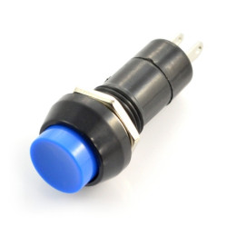 Przełącznik bistabilny ON-OFF PBS 11A, okrągły 250V/1A - niebieski