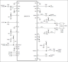 Low-Cost RF Up/Downconverter with LNA and PA Driver