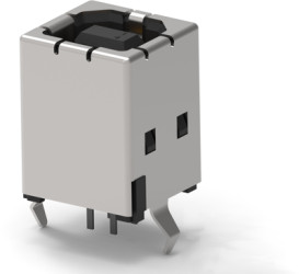 USB-B socket, 4 pole, USB 2.0, solder connection, 5787834-1