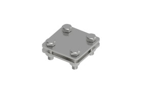 Złącze uniwersalne 2-elem. 60x60 bednarka-bednarka stal nierdzewna 214.1 NI 21400105