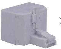 TROZ-8P8C-W-2XG Rozgałęźnik RJ45, T- rozdzielacz (8 stykowy) 8p8c (wtyk - 2x gniazdo)