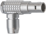 Plug, 8 pole, crimp connection, push pull, angled, FPG.1B.308.CYCD62