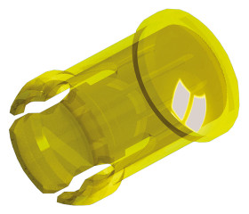 Soczewka LED, do użytku z Diody LED do montażu przewlekanego, Keystone