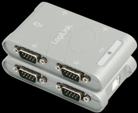 AU0032 USB 2.0 to 4x serial adapter, RS232