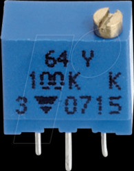 M64Y104KB40 Spindle trimmer, 100 kOhm, linear