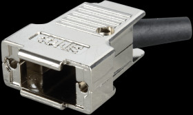 165X17559XE D-sub cap for 9-pin D-sub, metal, side