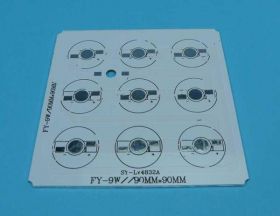 BAZA ALU 9xLED 1W EMITER 90x90mm KWA