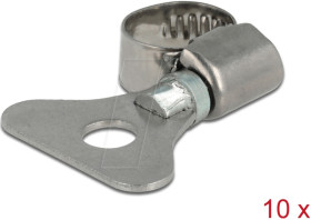 19570 Butterfly Hose Clamp 8 - 12 mm 10 pieces metal
