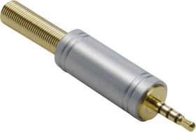 BKL Electronic 1103086 Złącze męskie jack 2,5 mm złącze męskie proste Ilość styków: 4 stereo złoty 1 szt.