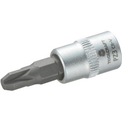 Toolcraft 1/4&quot; Drive Socket With Pozidriv Bit PZ3