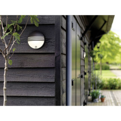 Philips 172973016 Yarrow Outdoor Wall Light with Motion Detector Black