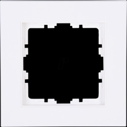 402132000 HK07 - 1-way cover frame, Arctic white matt