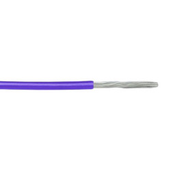 Przewód jednożyłowy linkowy 0,25 mm² Fioletowy Alpha Wire PVC 24 AWG 300 V dł. 305m 7/0,20 mm +105°C Lista UL