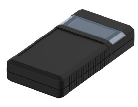 Bopla BOS 756-9005 (34756000) - obudowa ręczna z pojemnikiem na baterie (2 x 9V), panoramicznym otworowaniem na wyświetlacz i bo