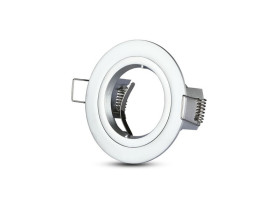 VT-774 Oczko halogenowe Spot trzonek: GU10 okrągła srebrny 3644 V-TAC