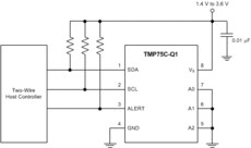 1°C Accuracy, Digital Temp Sensor w/ 2-Wire Interface & Alert | DGK | 8 | -40 to 125