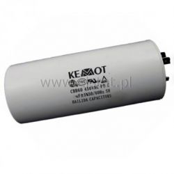 60uF 450V kond. rozruchowy 55x130mm ( konektory)