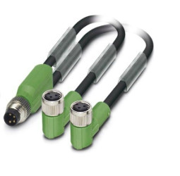 Przewód czujnik-siłownik Złącze A M8 liczba rdzeni 3 długość 300mm Rodzaj A Męskie Złącze B M8