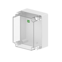 Puszka n/t Industrial 270x220x168 szara IP65 pokrywa transparentna 2721-01 EPN