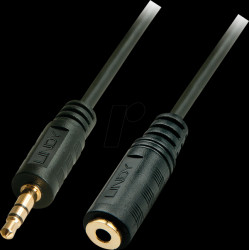 35652 Audio cable, 3.5-mm, 3-pin jack to coupling, 2.0 m